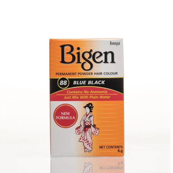 Bigen Permanent Powder Hair Color - 88 - Blue Black