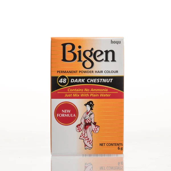Bigen Permanent Powder Hair Color - 48 - Dark Chestnut